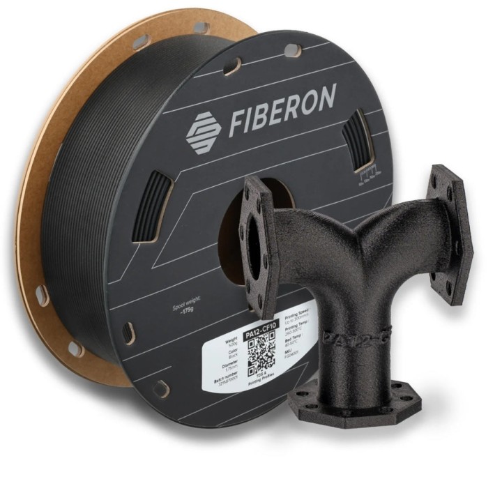 Polymaker - Fiberon - PA12-CF10 Noir (Black) - 1,75 mm - 500g