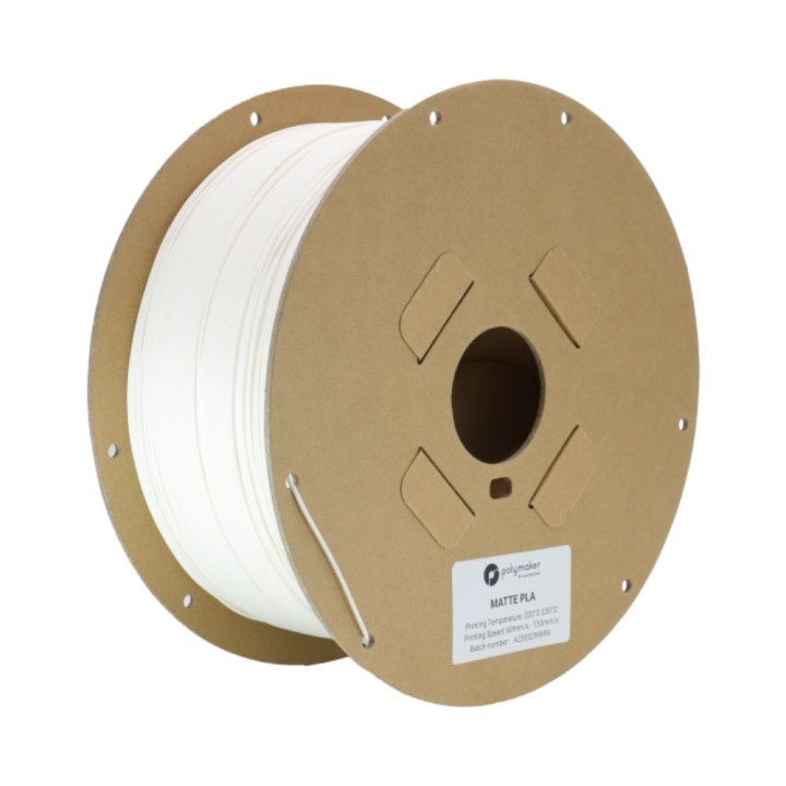 Polymaker - Matte PLA for Production - Blanc (White) - 1,75 mm - 2,5 kg