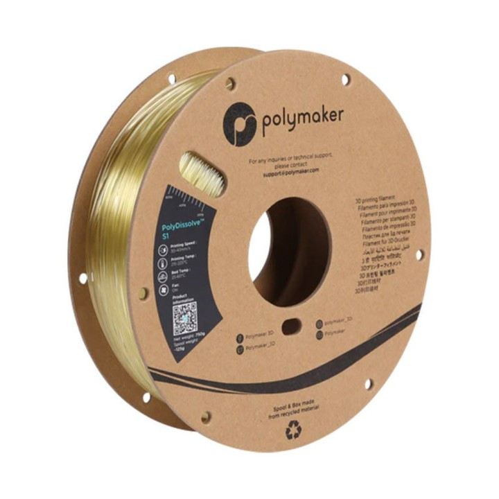 Polymaker - PolyDissolve S1 (PVA) - Naturel (Natural) - 1,75 mm - 750 g