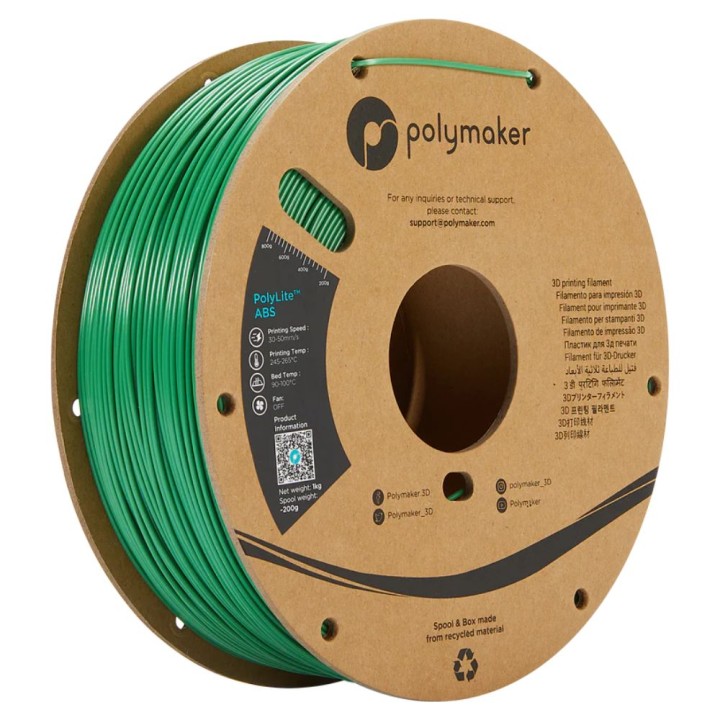 Polymaker - PolyLite ABS - Vert (Green) - 1,75 mm - 1 kg