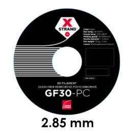 XSTRAND - GF30-PC Polycarbonate Owens Corning - Noir (Black) - 2.85 mm - 1 kg