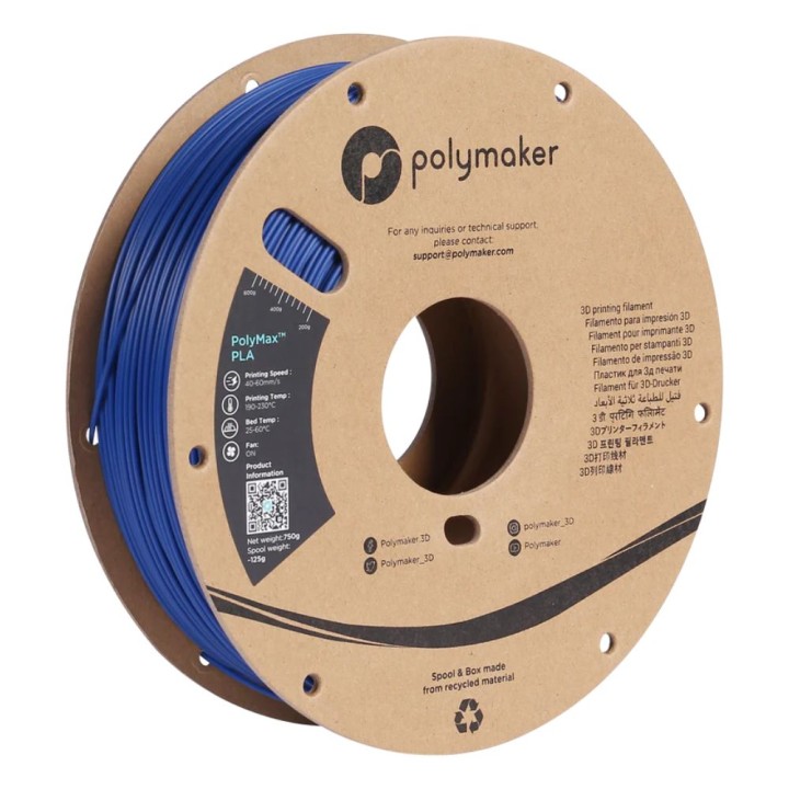 Polymaker - PolyMax Tough PLA - Bleu (Blue) - 1,75 mm - 750 g