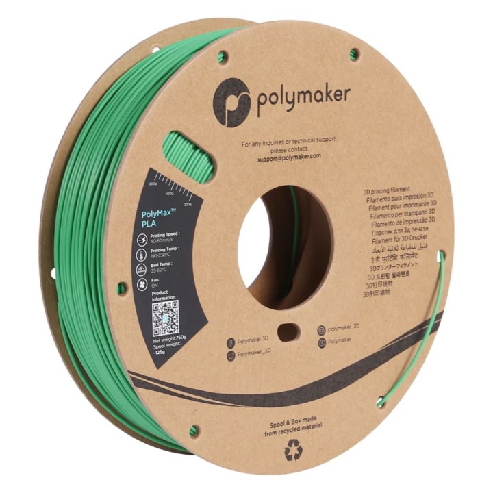 Polymaker - PolyMax Tough PLA - Vert (Green) - 1,75 mm - 750 g