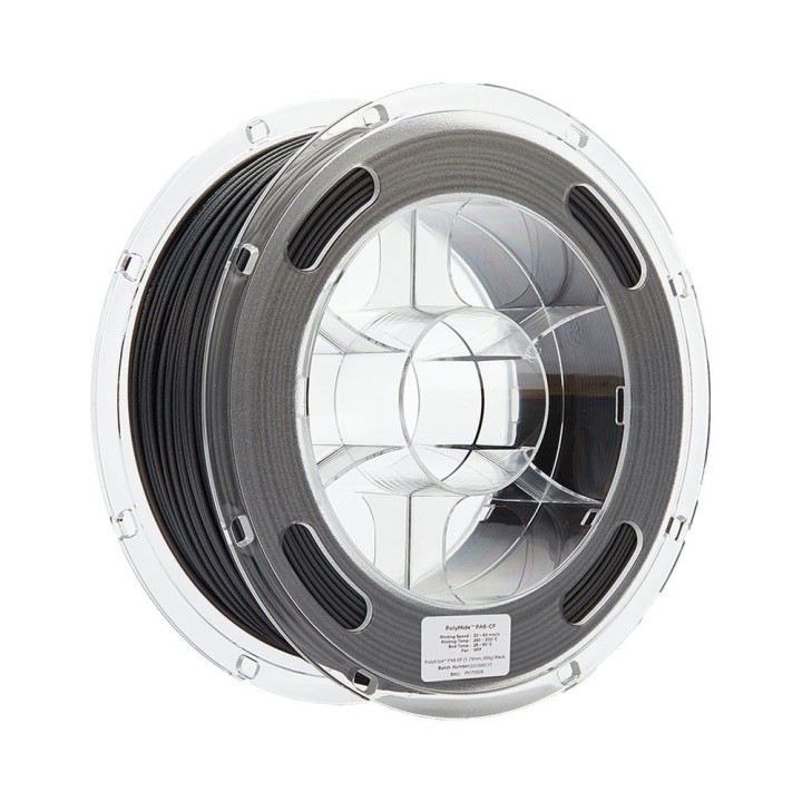 Polymaker - PolyMide PA6-CF (Nylon 6) - Noir (Black) - 1,75 mm - 500 g