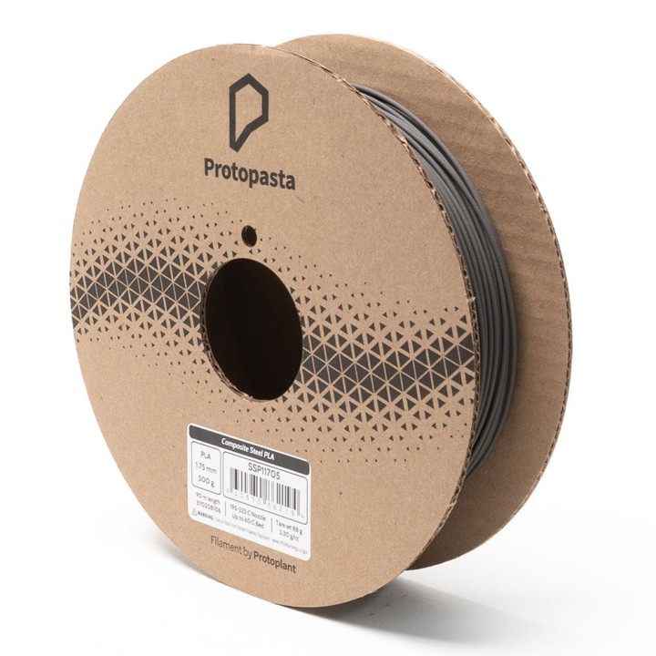 Protopasta - PLA - Acier (Polishable Steel) - 1.75 mm - 500 g