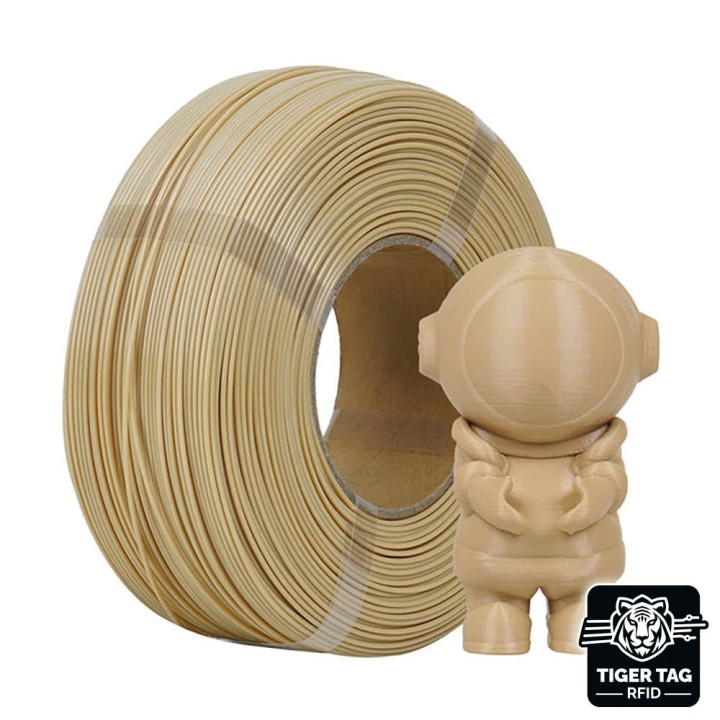 R3D - ABS+ - Café au Lait (Latte) - 1,75 mm - 1 kg Refill avec RFID TigerTag