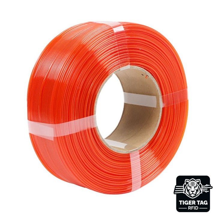 R3D - PETG High-Speed - Orange Transparent - 1,75 mm - 1 kg Refill avec RFID TigerTag