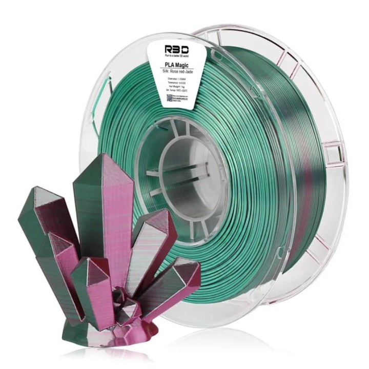 R3D - PLA Magic Silk - Magenta & Jade (Rose Red-Jade) - 1,75 mm - 1 kg