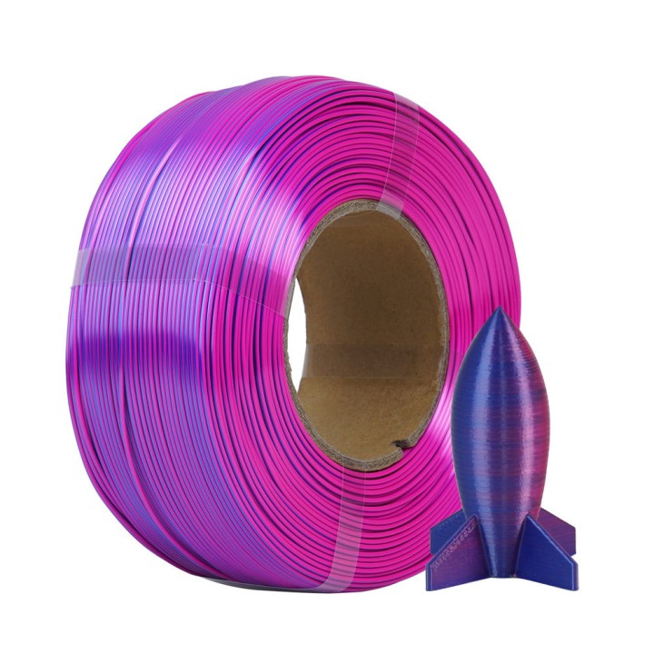 R3D - Silk Dual Color - Magenta & Bleu Roi (Magenta-Royal Blue) - 1,75 mm - 1 kg Refill