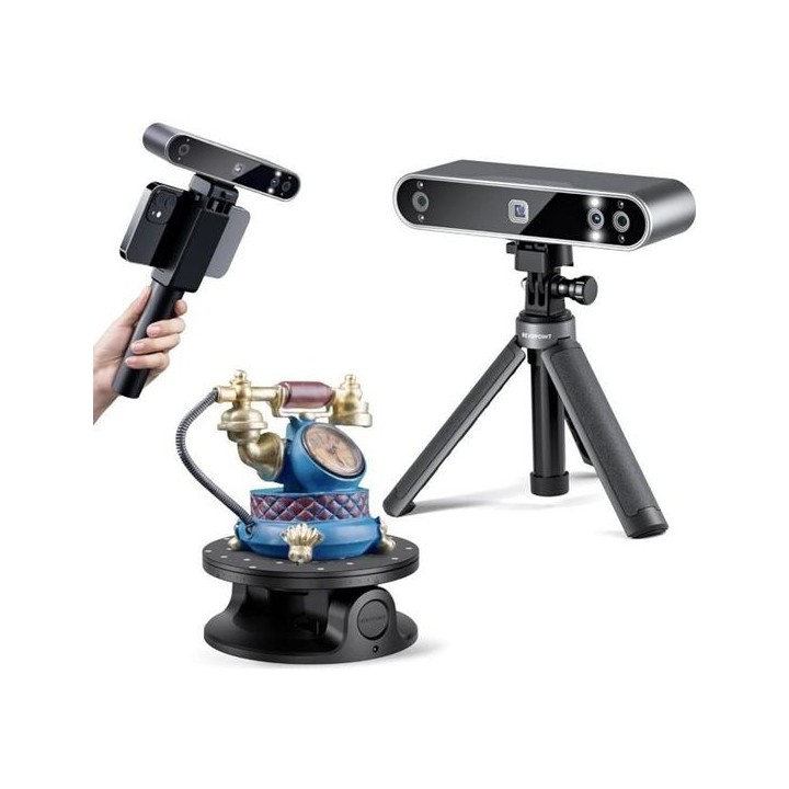 Revopoint - POP 3 Plus Advanced Edition - Scanner 3D Portable avec Scans Couleur