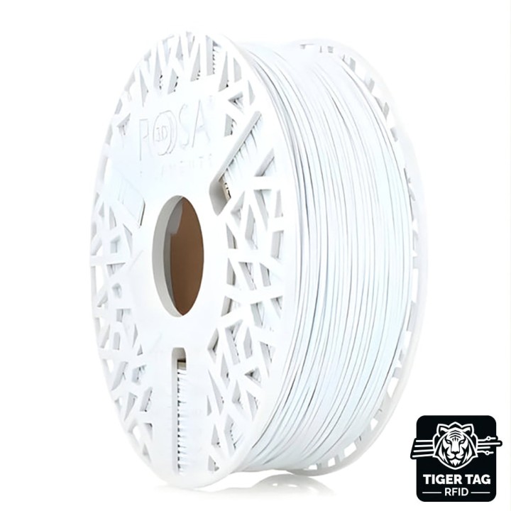 Rosa3D - ABS+ Matt Blanc (White) - 1,75 mm - 1 kg avec RFID TigerTag