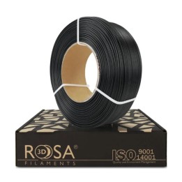 Rosa3D - PCTG+10GF Glass Fiber - Noir (Black) - 1,75 mm - 1 kg Refill