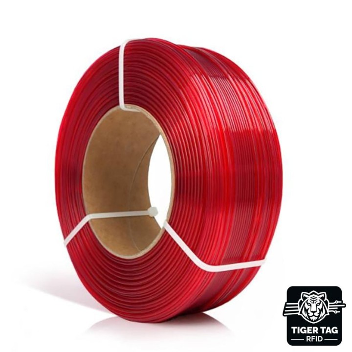 Rosa3D - PETG Standard HS - Lie de vin Transparent (Red Wine Tr.) - 1,75 mm - 1 kg Refill avec RFID TigerTag
