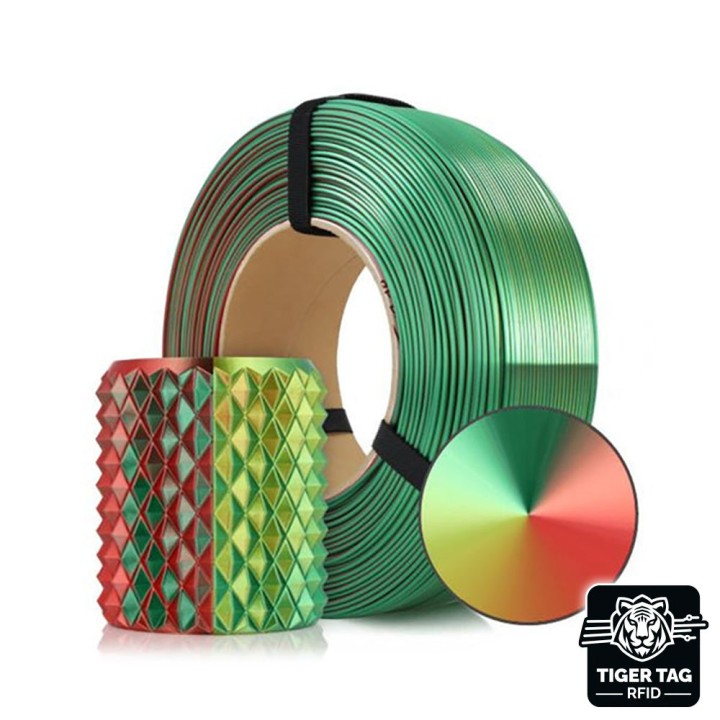 Rosa3D - PLA Magic Silk - Noël (Xmas) - 1,75 mm - 1 kg Refill avec RFID TigerTag