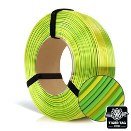 Rosa3D - PLA Rainbow - Arc-en-ciel Jungle (Multicolour Silk Jungle) - 1,75 mm - 1 kg Refill avec RFID TigerTag