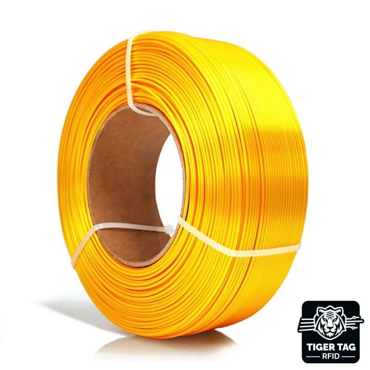 Rosa3D - PLA Silk - Jaune (Yellow) - 1,75 mm - 1 kg Refill avec RFID TigerTag