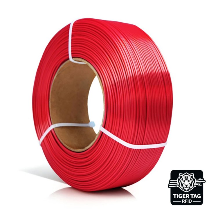Rosa3D - PLA Silk - Rouge (Red) - 1,75 mm - 1 kg Refill avec RFID TigerTag