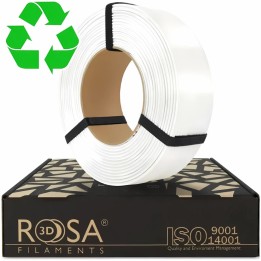 Rosa3D - rPETG Impact - Blanc (White) - 1,75 mm - 1 kg Refill