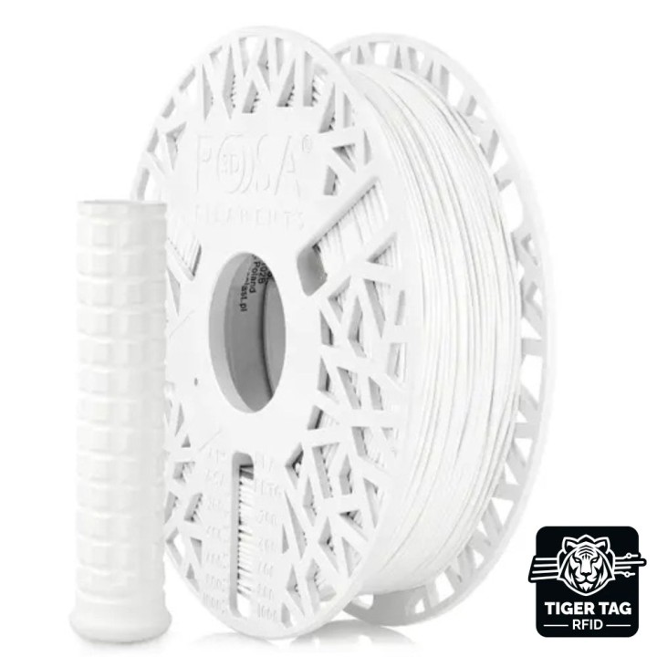 Rosa3D - TPU Flex LW - Blanc (White) - 1,75 mm - 700 g avec RFID TigerTag
