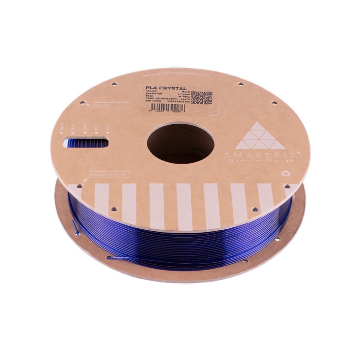 Smart Materials 3D - PLA Crystal - Bleu (Blue) - 1,75 mm - 1 kg