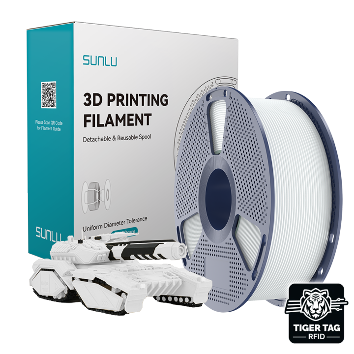Sunlu - PLA - Céramique (Ceramic) - 1,75 mm - 1 kg avec RFID TigerTag