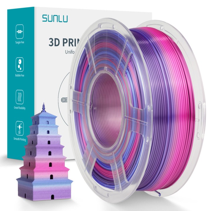 Sunlu - PLA - Sour Candy (Rainbow 02) - 1,75 mm - 1 kg