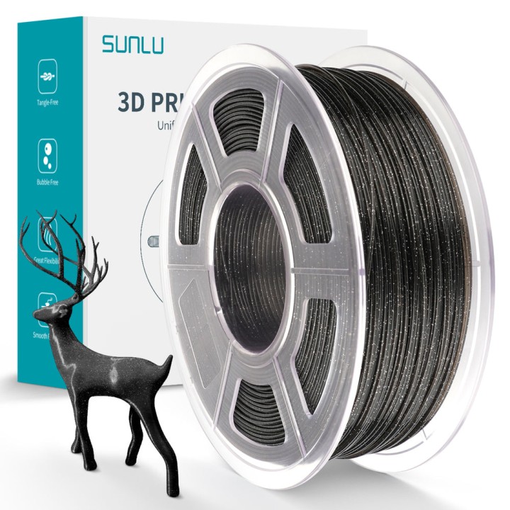 Sunlu - PLA Twinkling - Noir (Black) - 1,75 mm - 1 kg