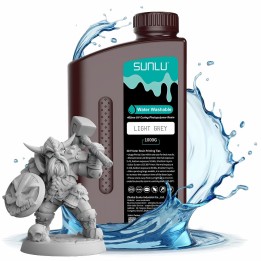 Sunlu - Résine Water-Wash Standard - Gris Clair (Solid Grey) - 1 kg