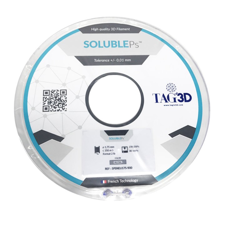 Tag3D - SOLUBLEPs (HIPS)  - Blanc (White) - 1.75 mm - 1 kg