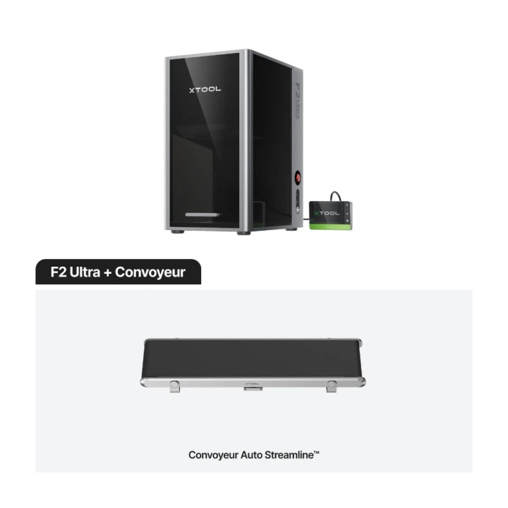 xTool - F2 Ultra + Convoyeur Graveur Double Laser MOPA 60W + Diode 40W