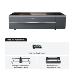 xTool - P2S  55W - Classe IV - Kit Polyvalent