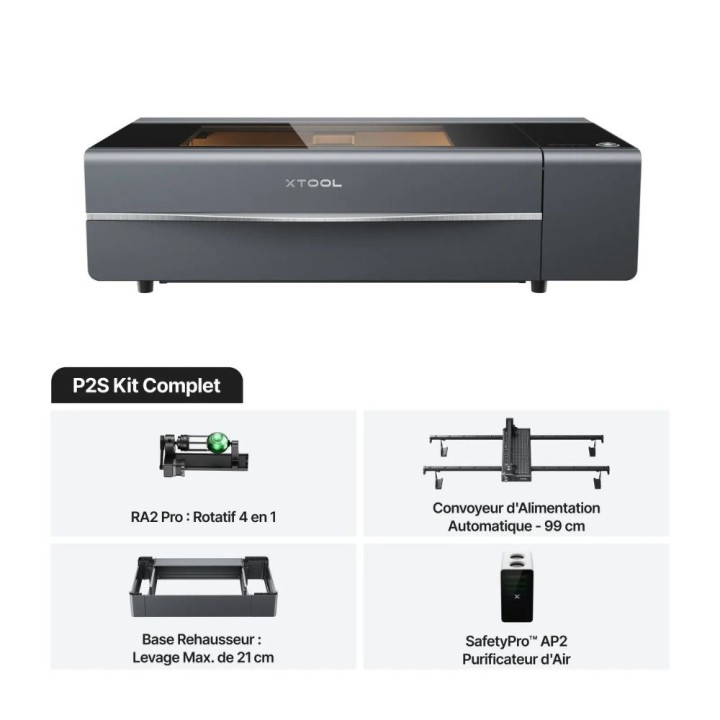 xTool - P2S 55W - Classe IV - Kit Complet
