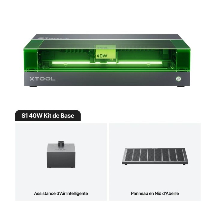 xTool - S1  40W - Kit de Base