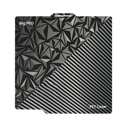 Ziflex - Plateau d'Impression pour Bambu Lab Séries X1/X2/P1/P2/A1 - Big PEO & Fibre de Carbon PET Smoo