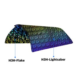 Ziflex - Plateau d'Impression pour Bambu Lab Séries X1/X2/P1/P2/A1 - H3H Light Saber & H3H Flakes - 257 x 257 mm