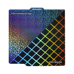 Ziflex - Plateau d'Impression pour Bambu Lab Séries X1/X2/P1/P2/A1 - H5H Kaleidoscope & H5H Skynet - 257 x 257 mm