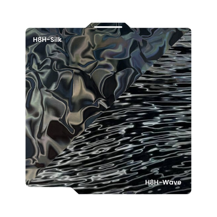 Ziflex - Plateau d'Impression pour Bambu Lab Séries X1/X2/P1/P2/A1 - H8H Silk & H8H Wave - 257 x 257 mm
