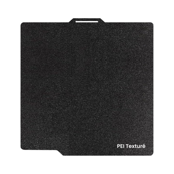 Ziflex - Plateau d'Impression pour Bambu Lab Séries X1/X2/P1/P2/A1 - PEI Textured Noir - 257 x 257 mm