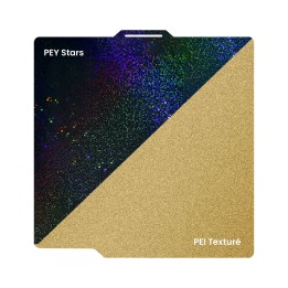 Ziflex - Plateau d'Impression pour Bambu Lab Séries X1/X2/P1/P2/A1 - PEY Stars & PEI Textured - 257 x 257 mm
