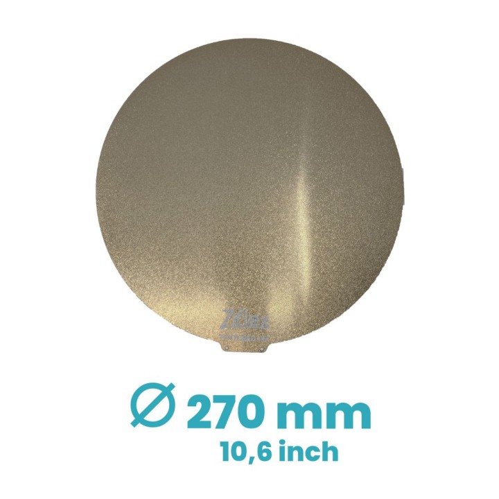 Ziflex - Plateau Flexible PEI Round 270 mm Textured - Super Racer