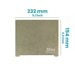 Ziflex - Plateau Flexible PEI232 x 154 mm Textured - Flashforge Creator Pro
