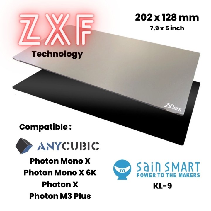 Ziflex - Résine - Starter Kit 202 x 128 mm - Photon Mono X/Photon M3 Plus