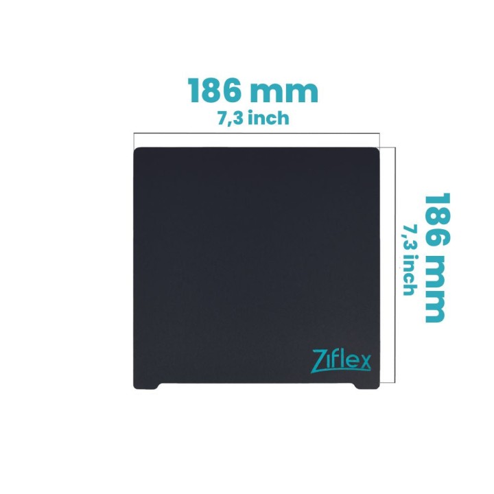Ziflex - Upper Surface Ultimate High Temp 186 x 186 mm - Cetus 3D