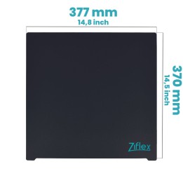 Ziflex - Upper Surface Ultimate High Temp 377 x 370 mm - Ender 5 Plus