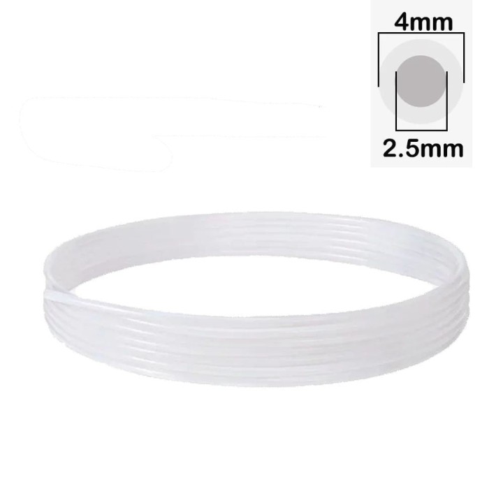 Zimple - 4m Tube PTFE (Bambu PTFE Tube for AMS et Filament ) - 4 m - Blanc