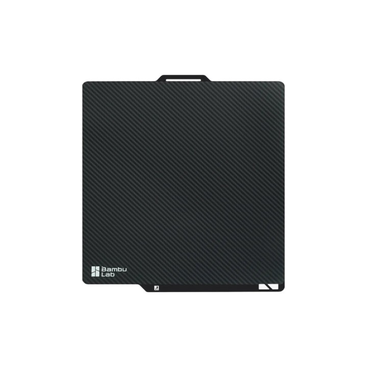 Bambu Lab - Séries X1/X2/P1/P2/A1 - Plateau d'effet 3D Fibre de Carbone (3D Effect Plate Carbon Fiber)