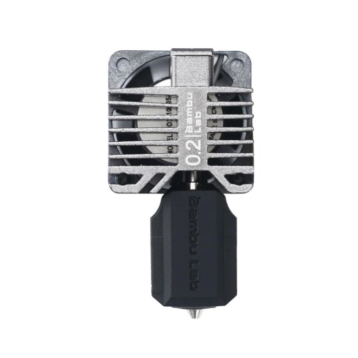 Bambu Lab - Tête d'Extrusion Complète Buse 0,2 mm en Acier (Complete Hotend Assembly) - X1C
