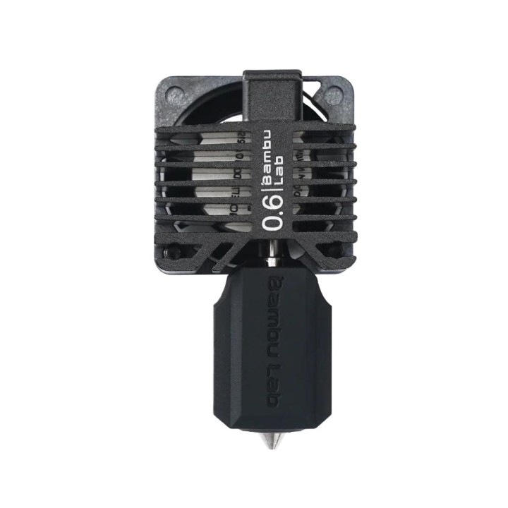 Bambu Lab - Tête d'Extrusion Complète Buse 0,6 mm en Acier trempé (Complete Hotend Assembly) - X1C