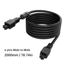 BIQU - Câble 6 Broches pour Bambu Lab AMS/AMS 2 Pro (AMS Cable 6Pin) - 2 m
