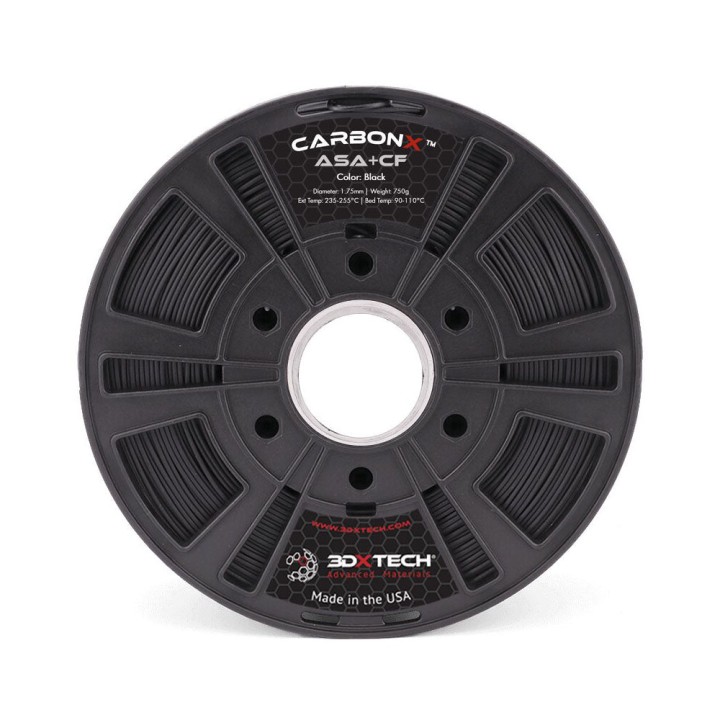 3DXTech - CarbonX ASA+CF - Noir (Black) - 1.75 mm - 750 g